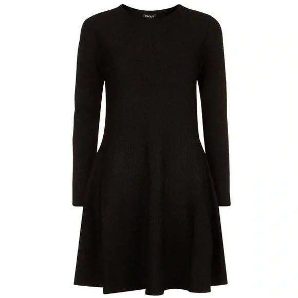 dkny skater dress DKNY Donna Karan Sleeveless Fit n Flare Dress 8 Skater Cocktail Colorblock